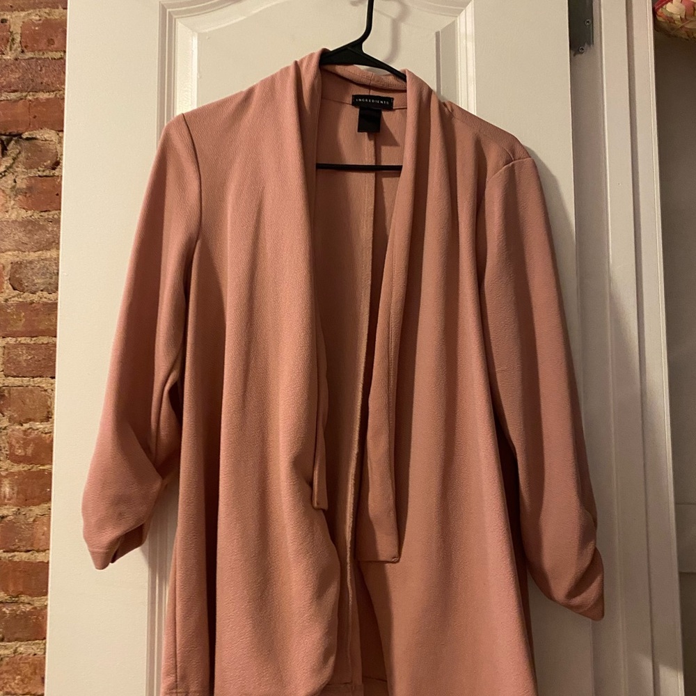 Pink Cardigan Blazer - size M
